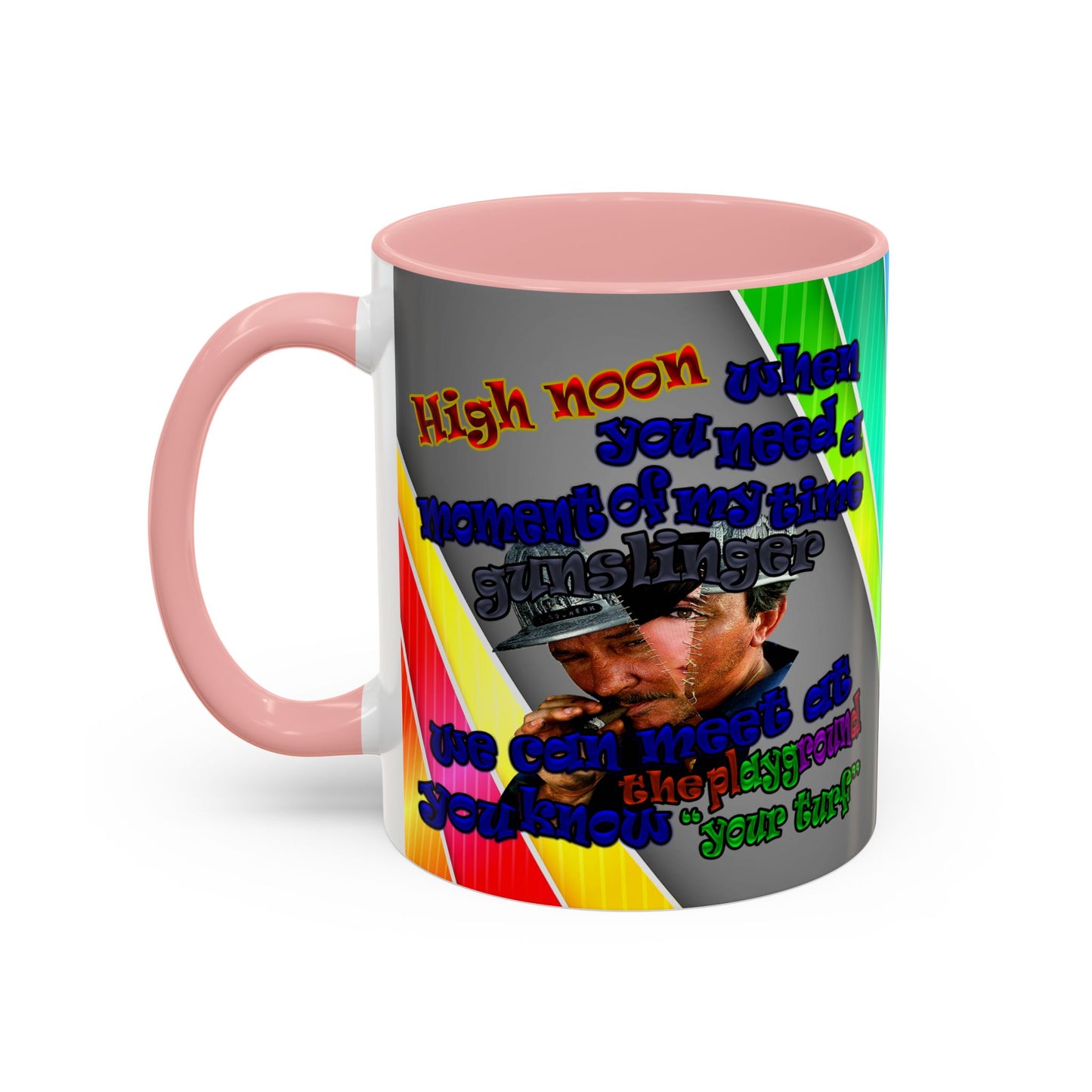 high noon - Accent Mug (rainbow split)