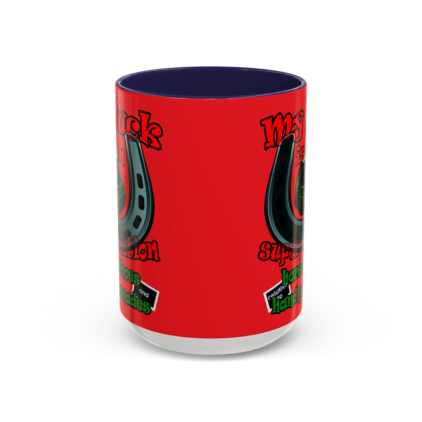 my luck - Accent Mug (red)