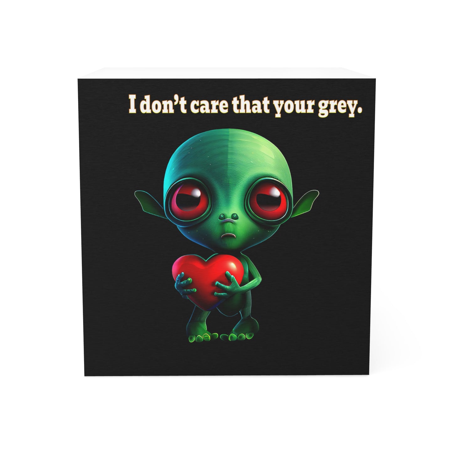 I don't care that your grey - note cube (black)