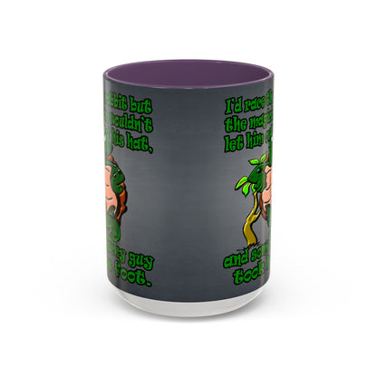 turtle race - Accent Mug (grey-light grey)