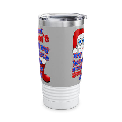 santa's shoes - Ringneck Tumbler, 20oz (light grey)