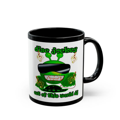 disc jockey - Black Mug (white)