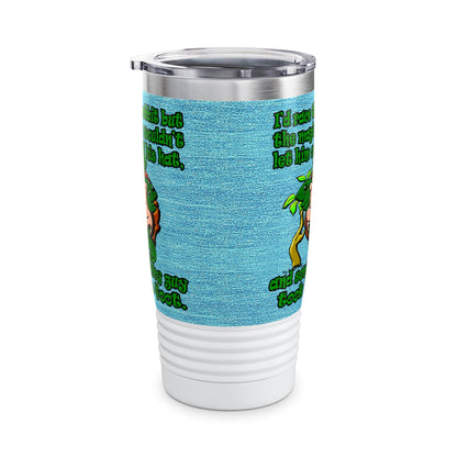 turtle race - Ringneck Tumbler, 20oz (faded blue)