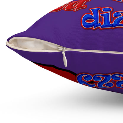santa's shoes - Spun Polyester Square Pillow - (purple)