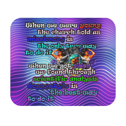 doggystyle - Mouse Pad (Rectangle) (purple wave)