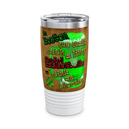 celtics logo - Ringneck Tumbler, 20oz (brown papyrus)
