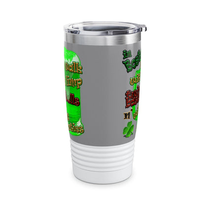 celtics logo - Ringneck Tumbler, 20oz (grey)