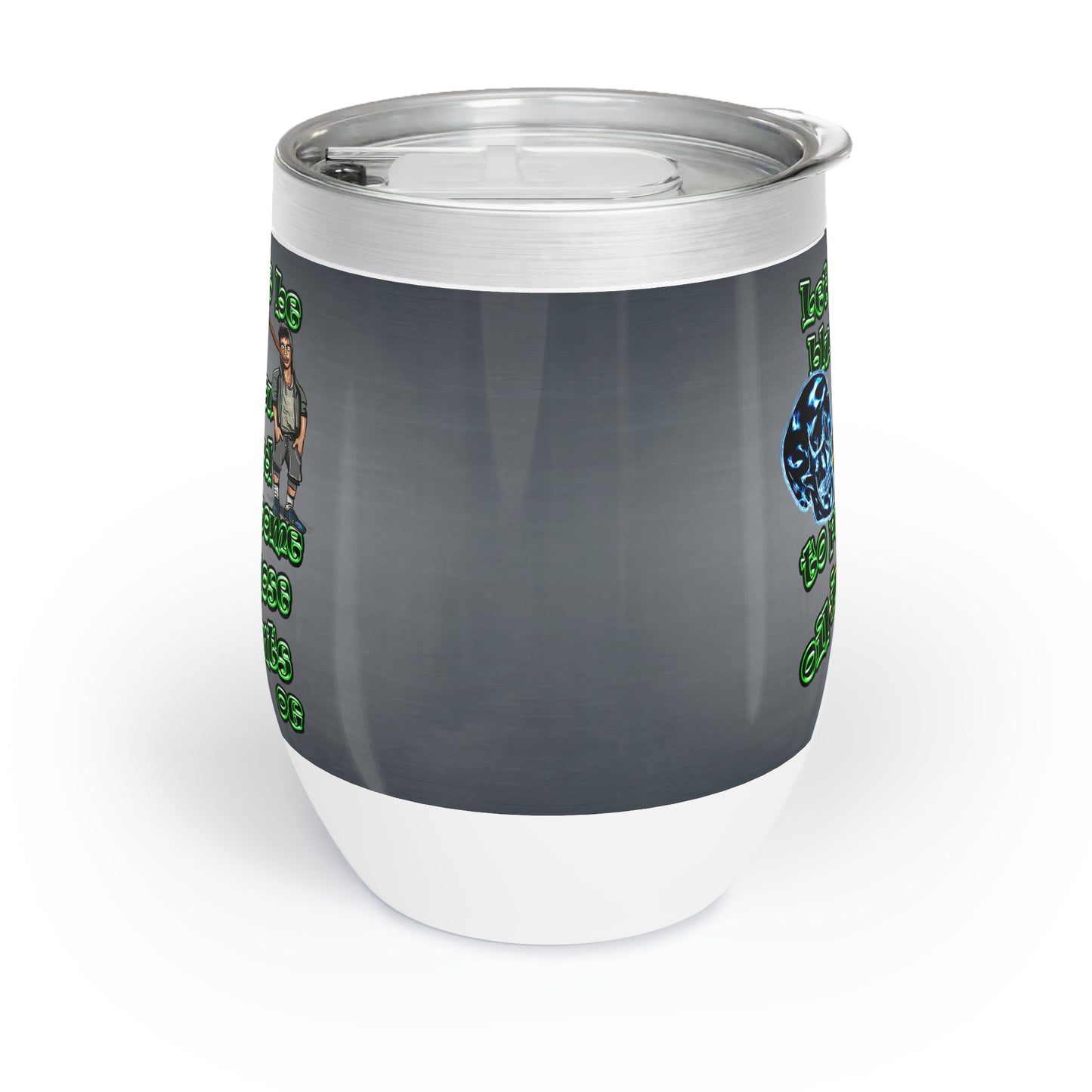 og - Chill Wine Tumbler (grey-light grey)