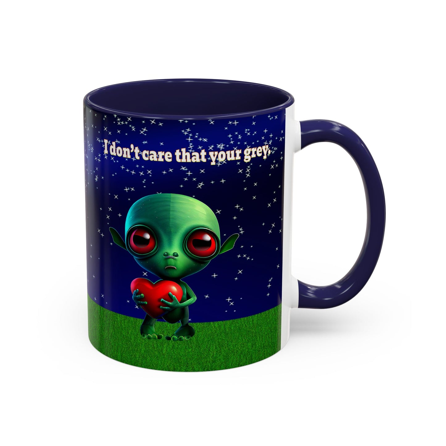 I don't care that your grey - Accent Mug ('snoops' background)