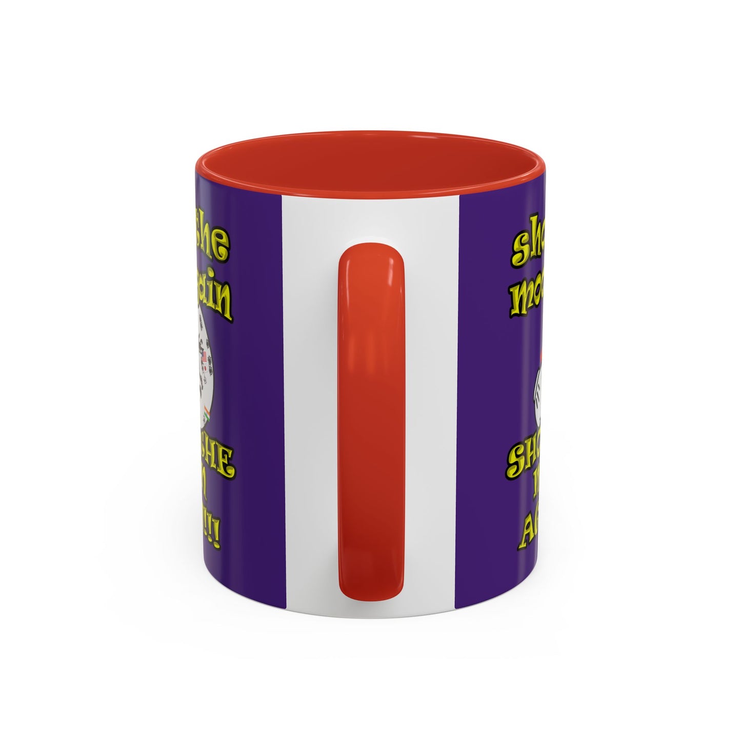 shoot the moon again - Accent Mug (purple)