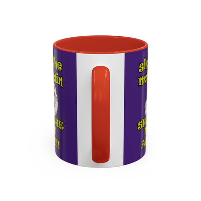 shoot the moon again - Accent Mug (purple)