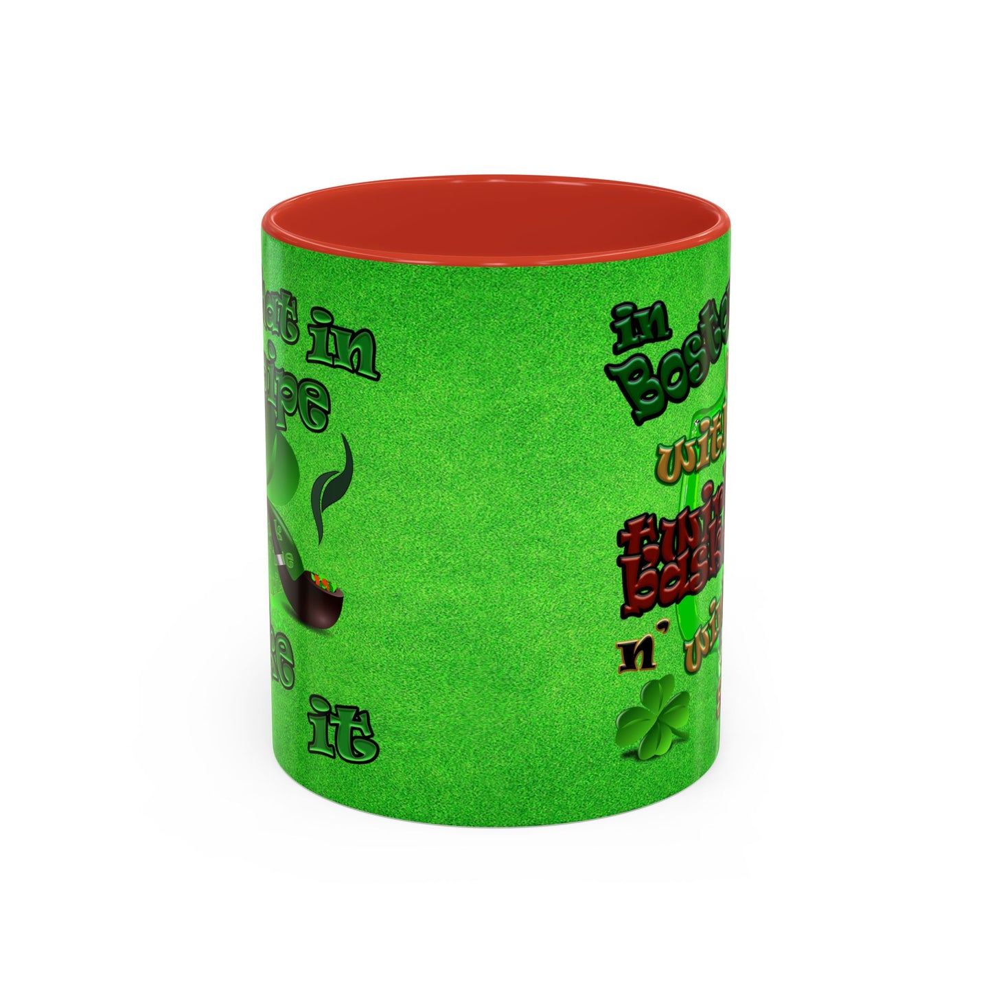 celtics logo - Accent Mug (green turf)
