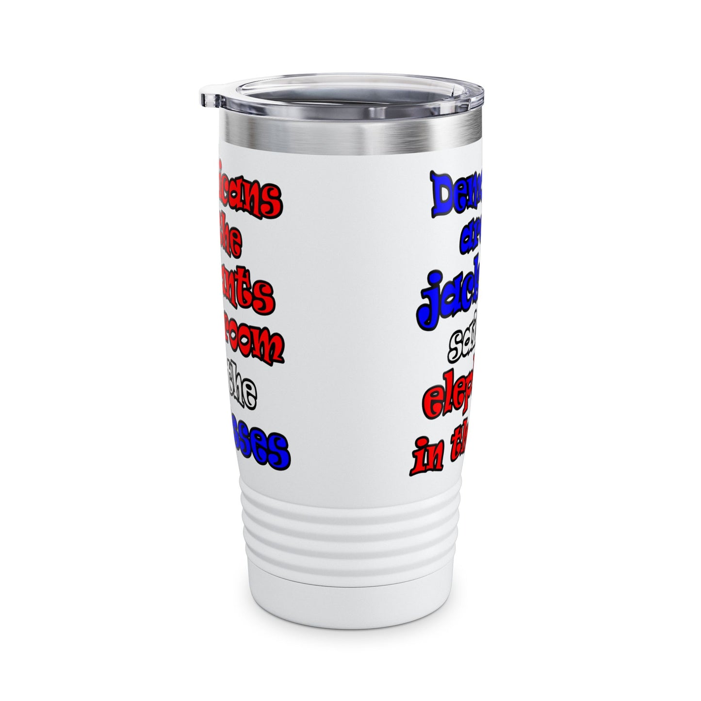 donkeys and elephants - Ringneck Tumbler, 20oz