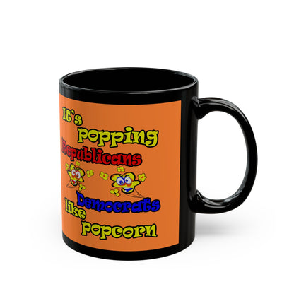 popping like popcorn - Black Mug (crusta)