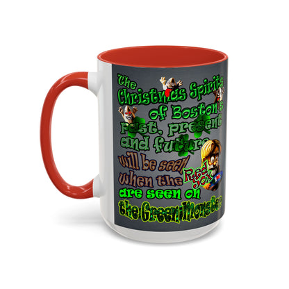 christmas spirits of boston - Accent Mug (grey-light grey)