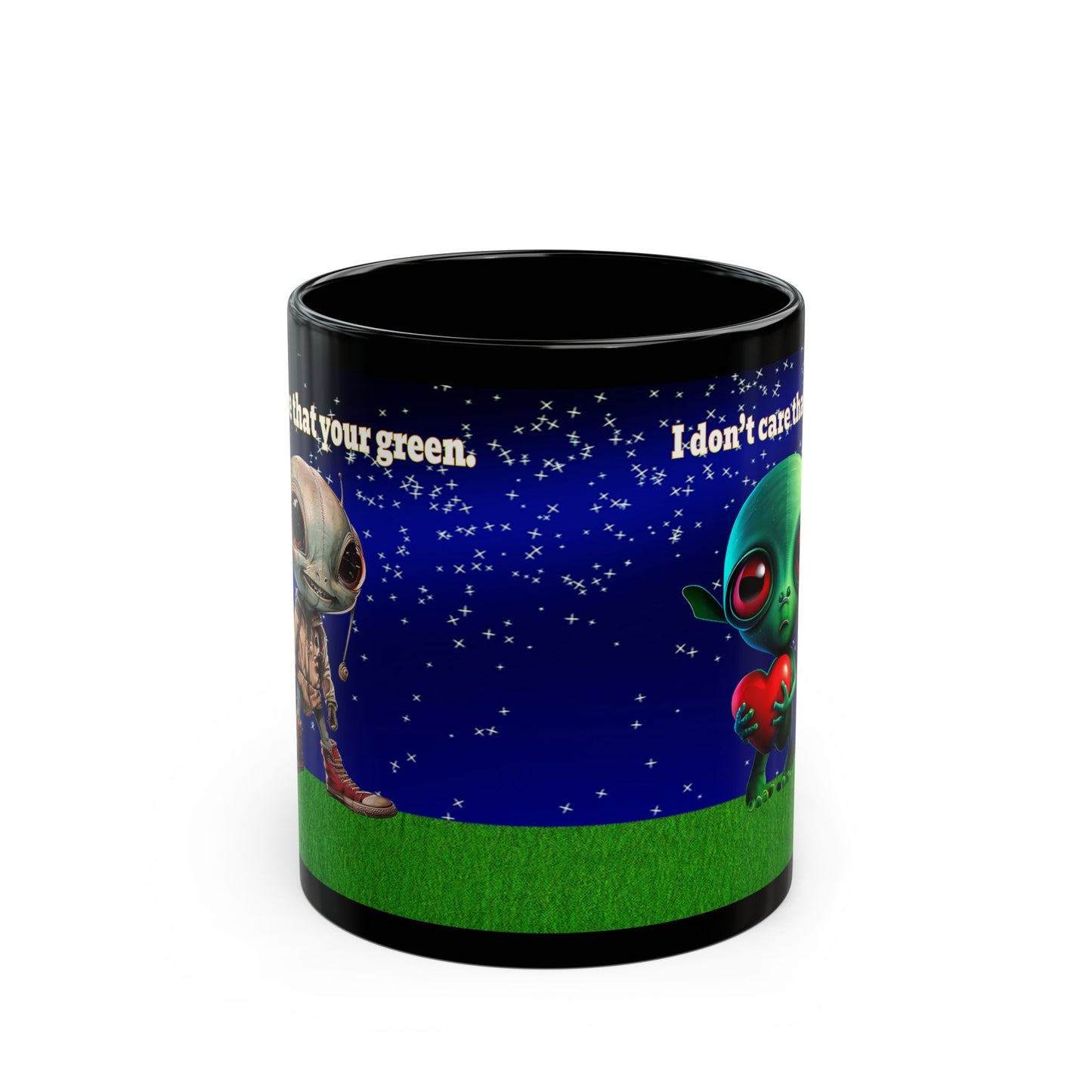 I don't care that your grey - Black Mug ('snoops' background)