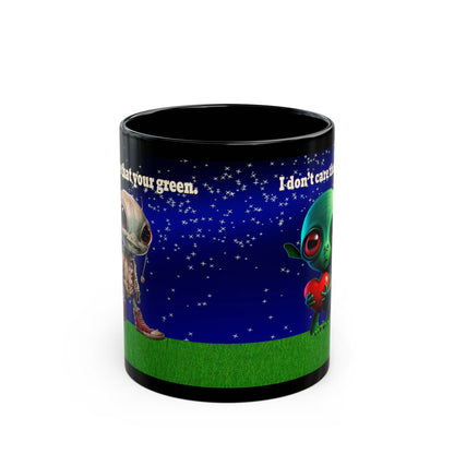 I don't care that your grey - Black Mug ('snoops' background)