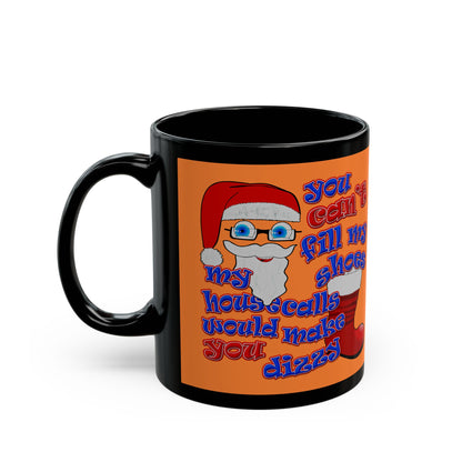 santa's shoes - Black Mug (crusta)