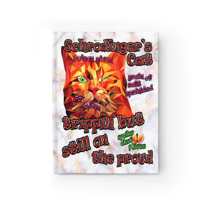 schrodinger's cat - journal-blank (white marble)