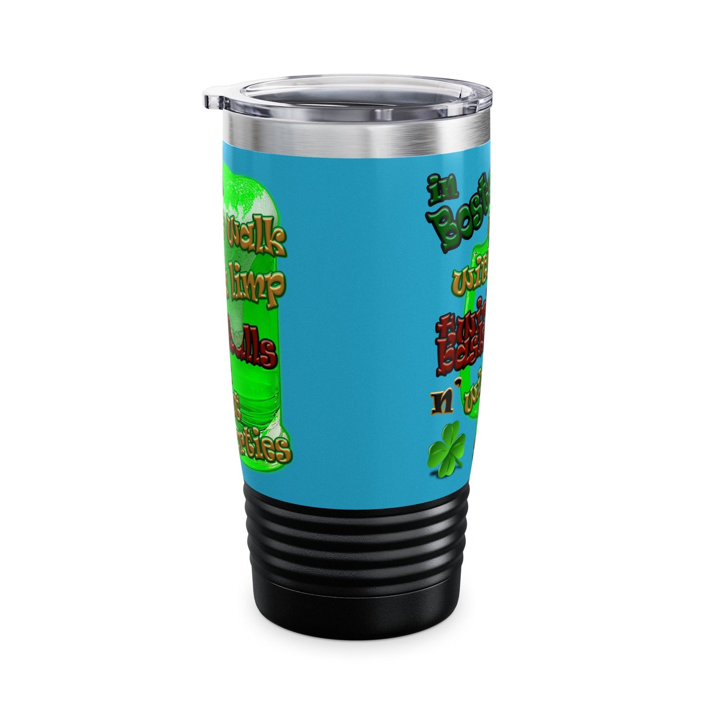 celtics logo - Ringneck Tumbler, 20oz (turquoise)