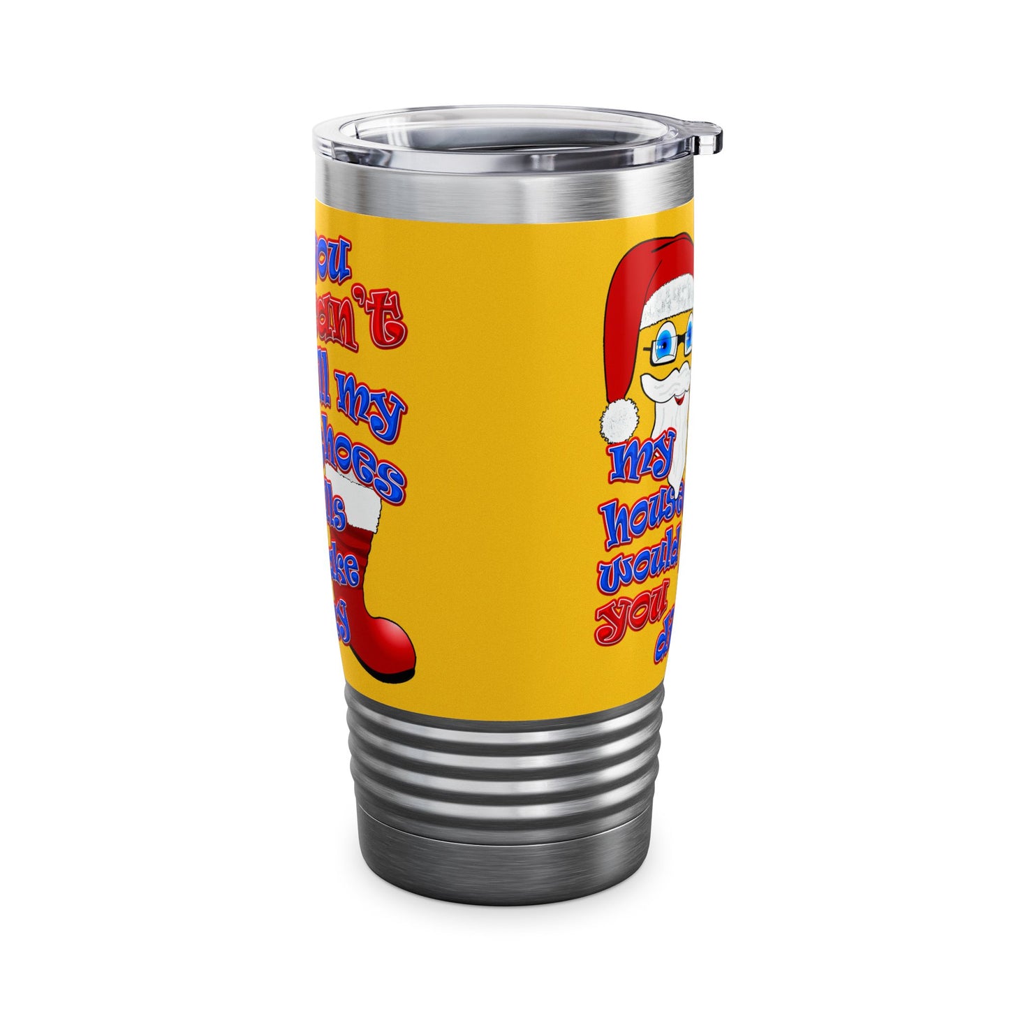 santa's shoes - Ringneck Tumbler, 20oz (yellow)