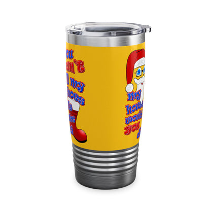santa's shoes - Ringneck Tumbler, 20oz (yellow)