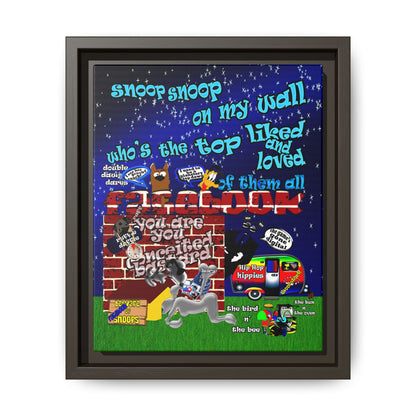 snoops - framed canvas art