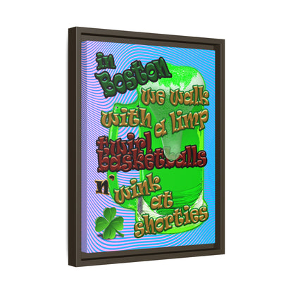 celtics logo - framed canvas art (light blue-purple wave)