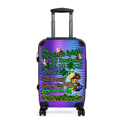 christmas spirits of boston - Suitcase (purple wave)