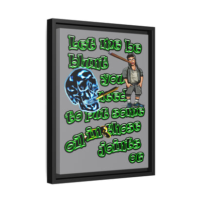 og - framed canvas art (grey)