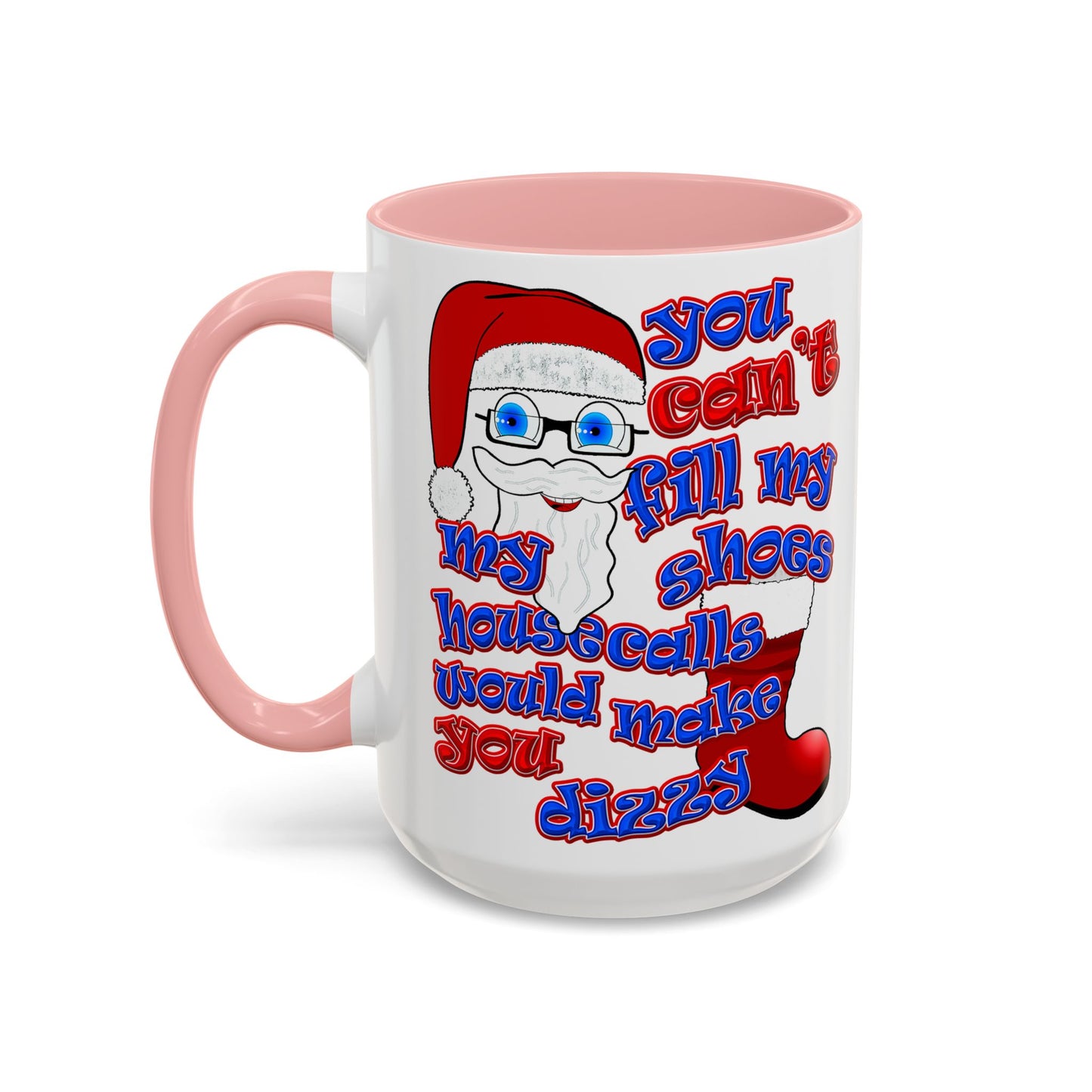 santa's shoes - Accent Mug (white)