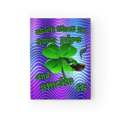 stick that in your pipe and smoke it - journal-lined (purple wave)