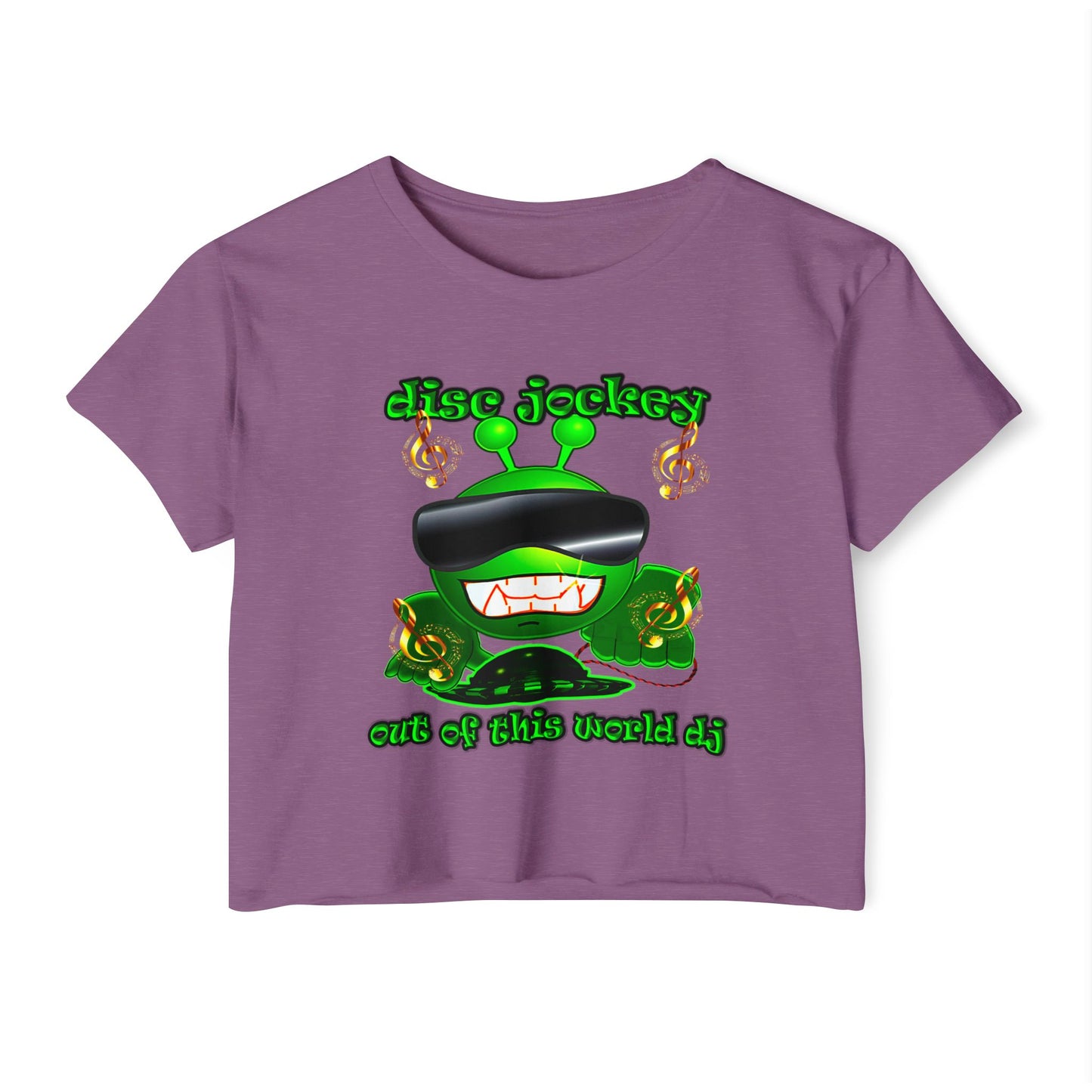 disc jockey - Women's Festival Crop Top