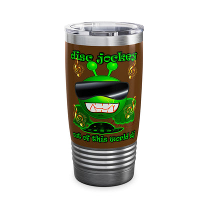 disc jockey - Ringneck Tumbler, 20oz (brown)