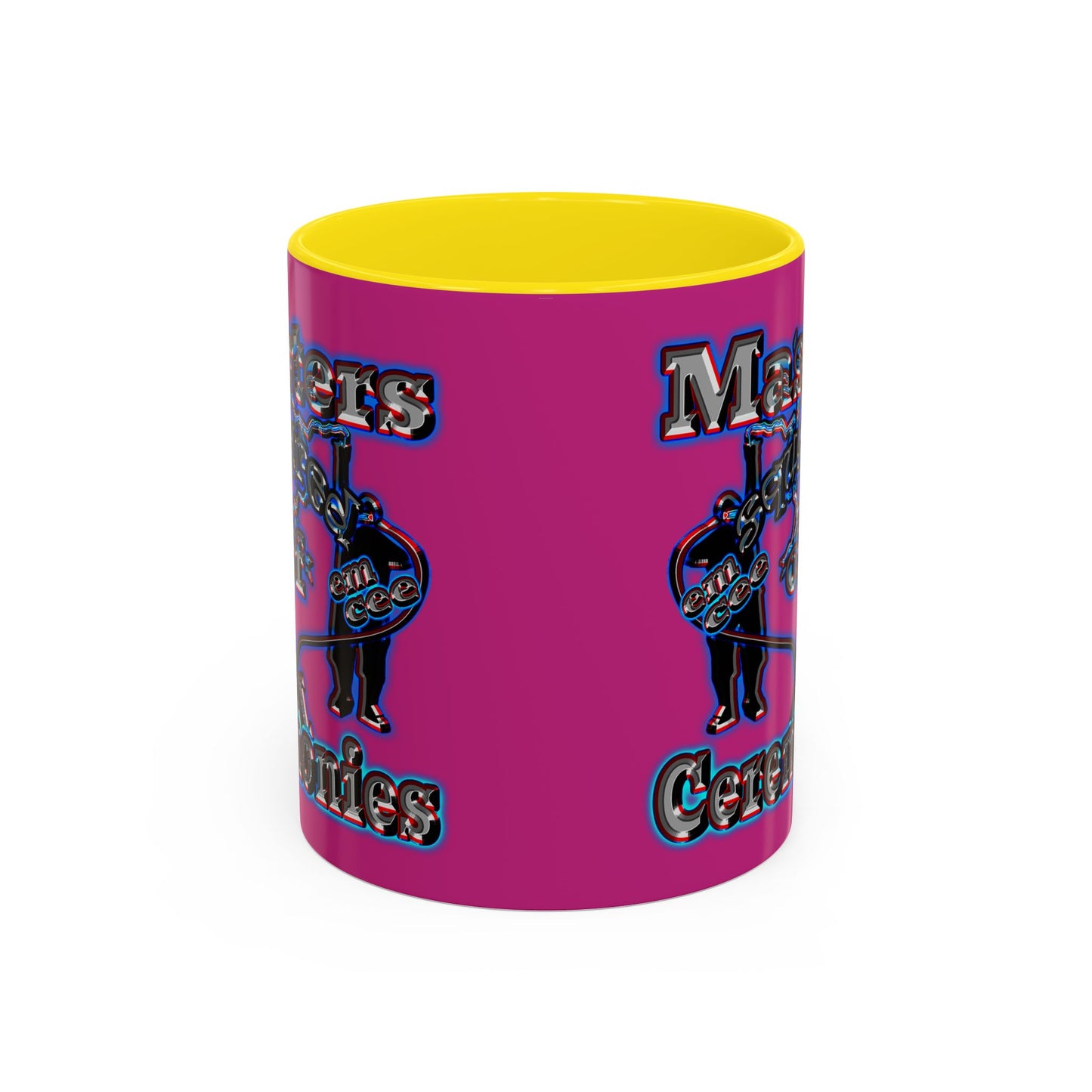 em cee squared - Accent Mug (pink)
