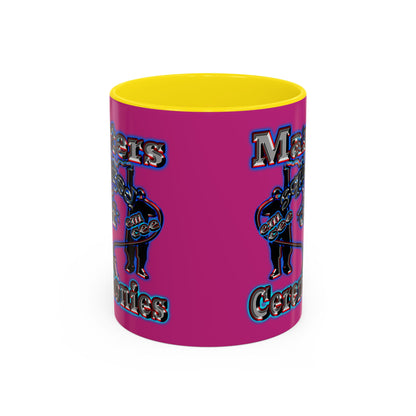 em cee squared - Accent Mug (pink)