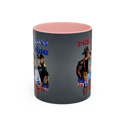 rw&b lives matter - Accent Mug (grey-light grey)