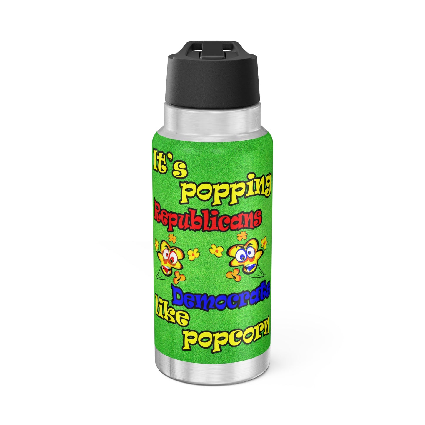 popping like popcorn - Gator Tumbler, 32oz  (green turf)