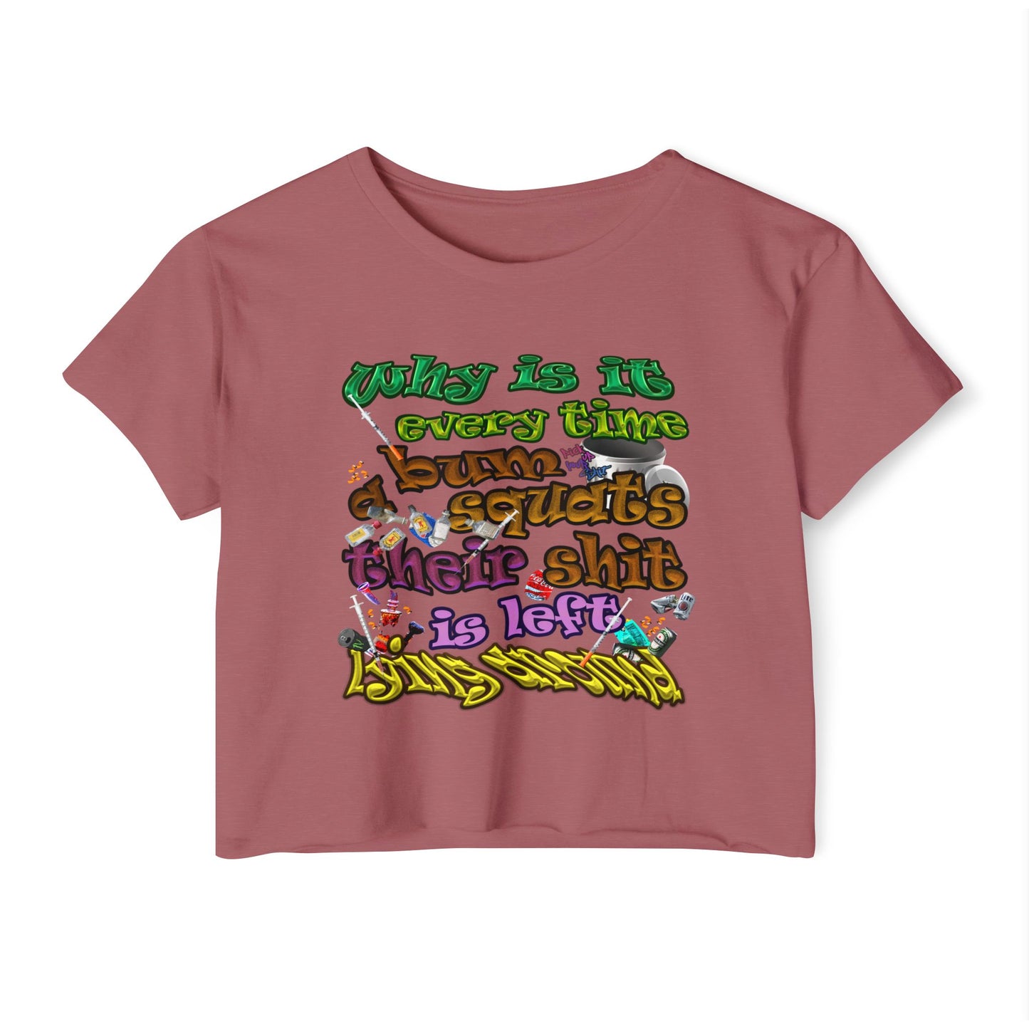 the bum's shit - Women's Festival Crop Top
