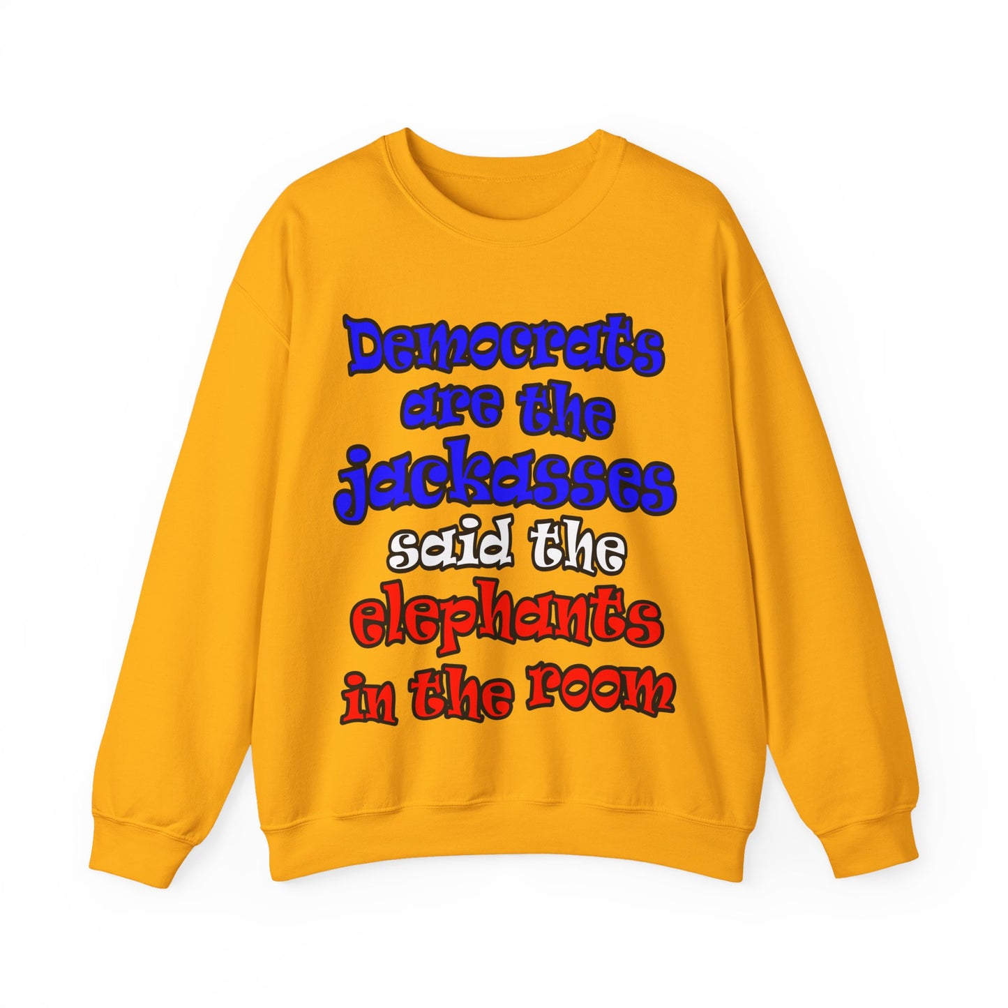 donkeys and elephants - Unisex Heavy Blend™ Crewneck Sweatshirt