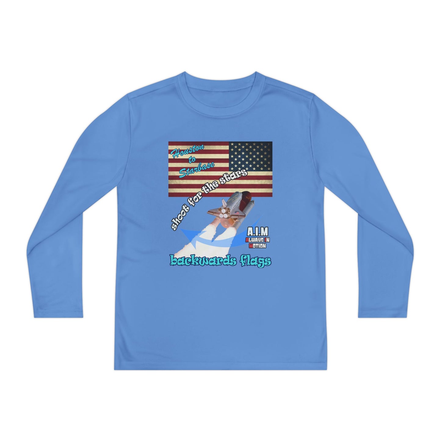 shoot for the stars - Youth Long Sleeve Competitor Tee