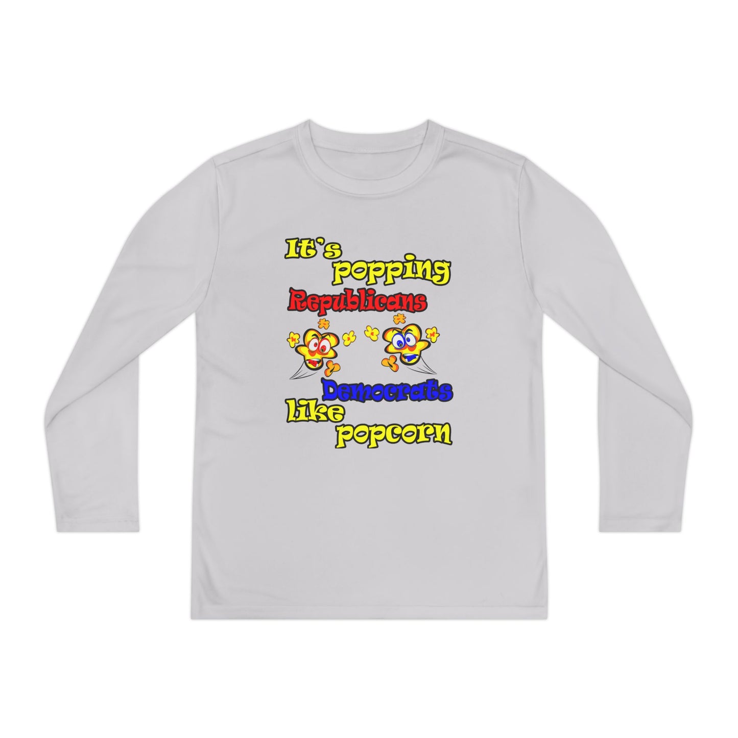 popping like popcorn - Youth Long Sleeve Competitor Tee
