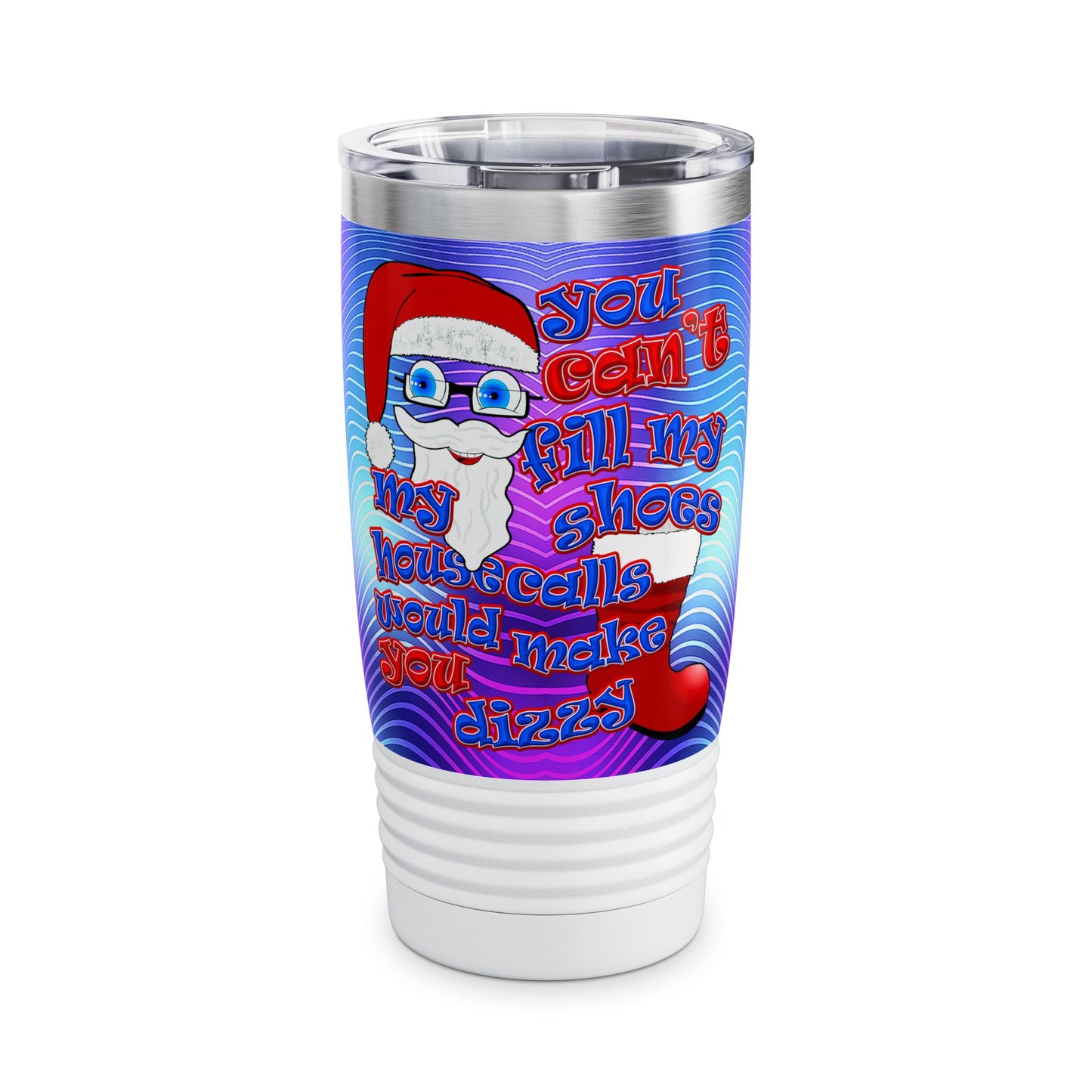 santa's shoes - Ringneck Tumbler, 20oz (purple wave)