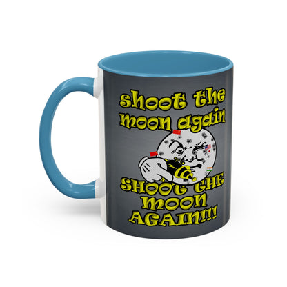 shoot the moon again - Accent Mug (grey-light grey)