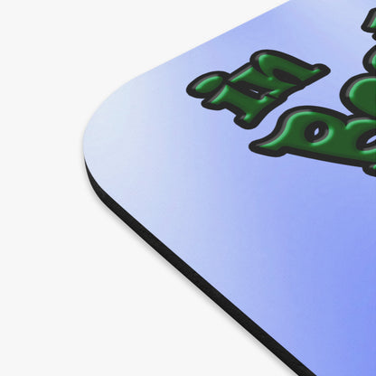 celtics logo - Mouse Pad (Rectangle) (blue-white wave)