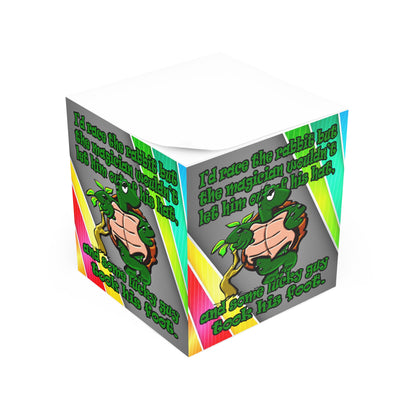 turtle race - note cube (rainbow split)