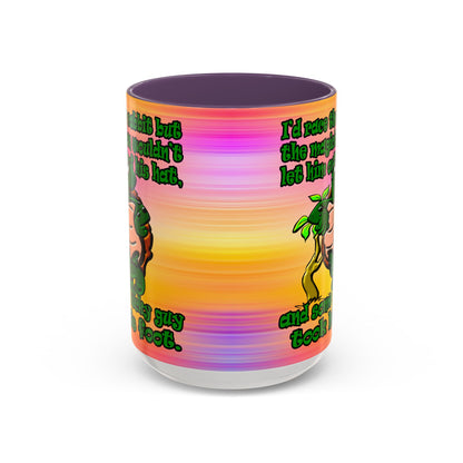turtle race - Accent Mug (color blur)