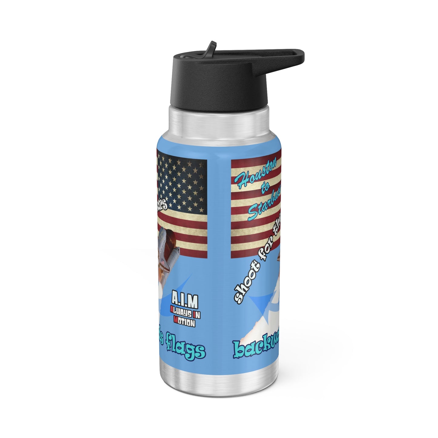shoot for the stars - Gator Tumbler, 32oz (light blue)