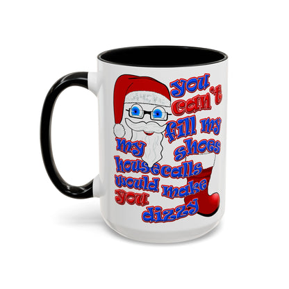 santa's shoes - Accent Mug (white)