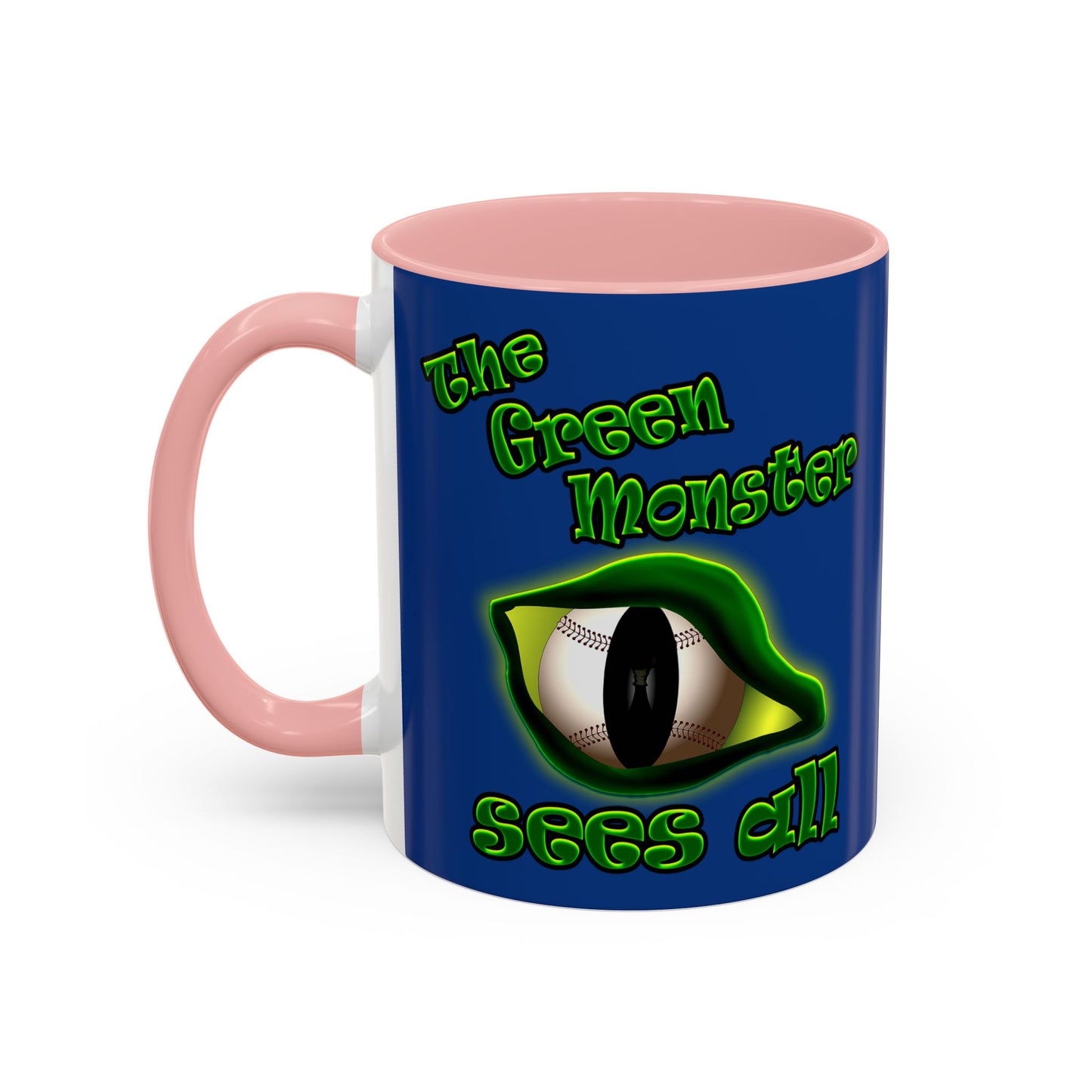 green monster - Accent Mug (dark blue)